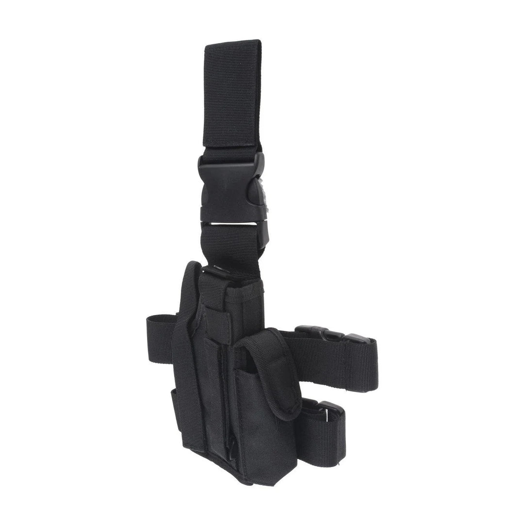 Universal Drop-Leg Lårhölster med <tc>Magasin</tc>ficka - Svart