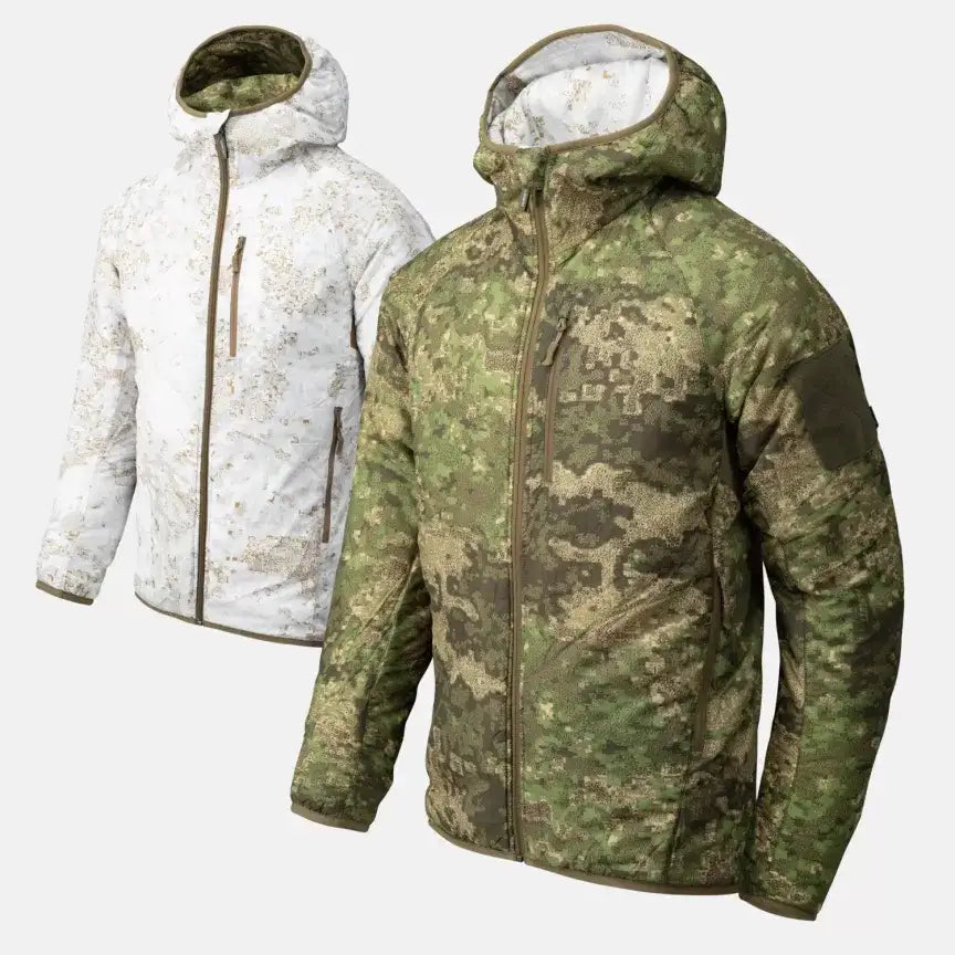 Helikon Tex - Reversible Wolfhound Hoodie med Climashield® Apex™ - Pencott - Game-On.no