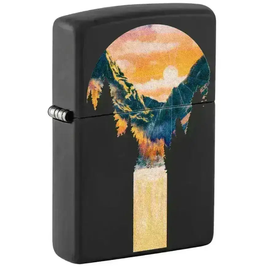 Mountain Waterfall Design - Lighter - Game-On.no