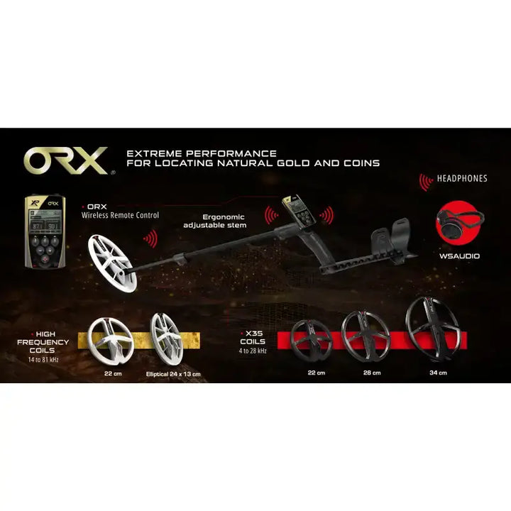 XP - ORX 22HF Metalldetektor - Lett, Trådløs og Presis - Game-On.no
