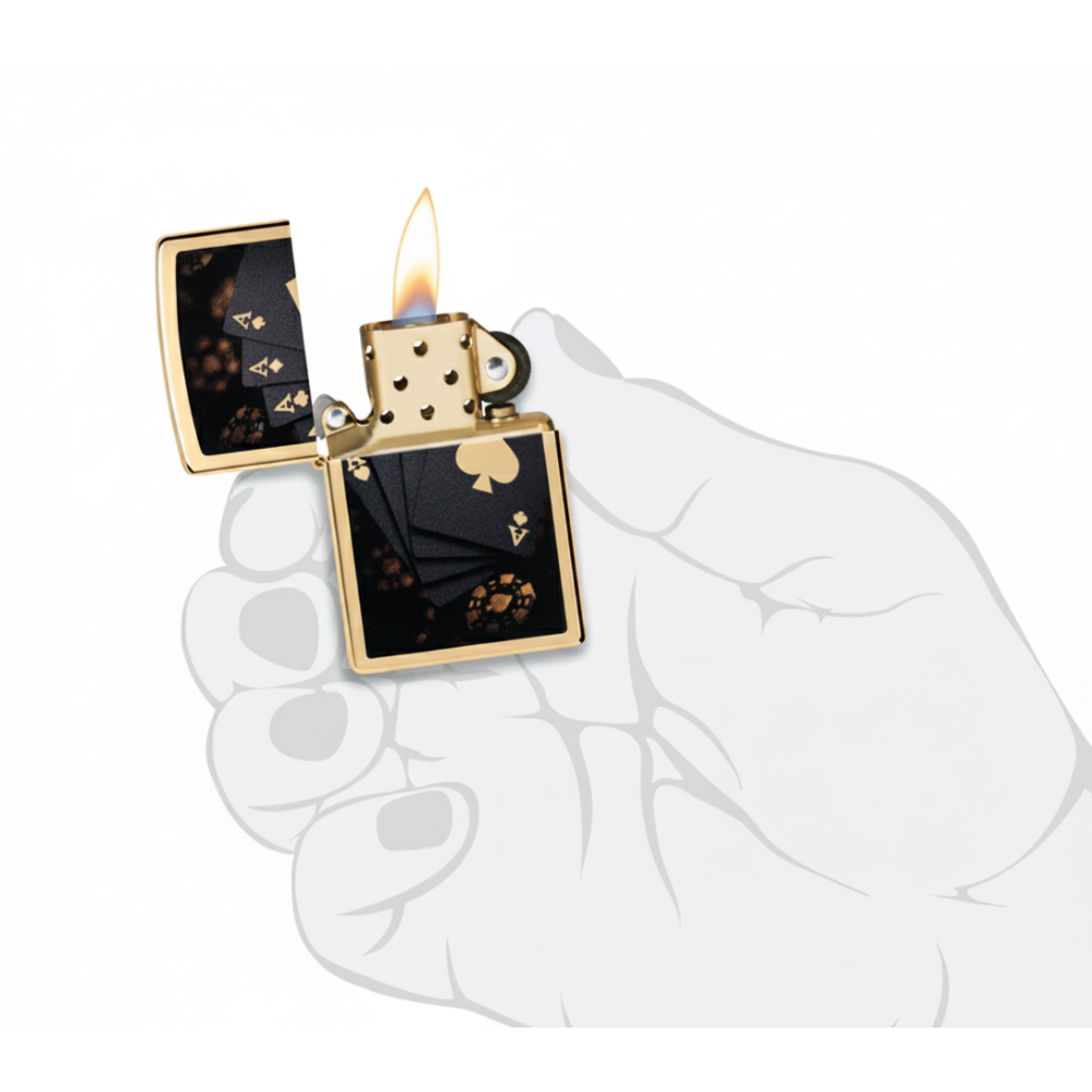 Zippo Lucky Aces Design Lighter