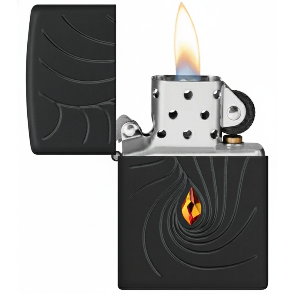 Zippo Crystal Waves Design Lighter