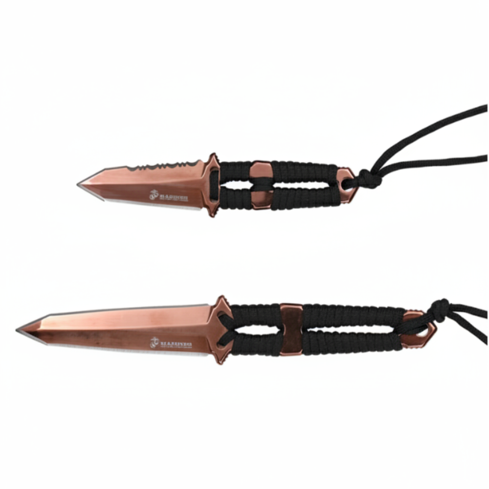MTech USA - Taktisk Survival Knivsett med Slire - 2stk