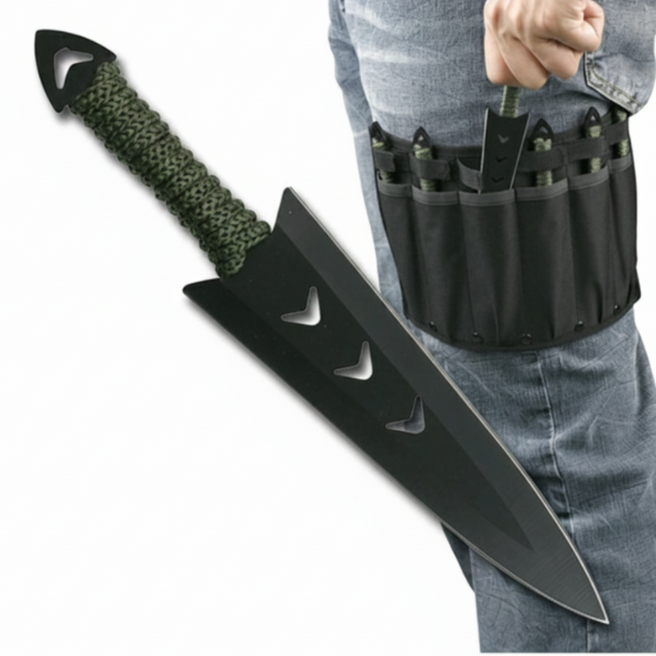 Perfect Point - Clamshell Kastekniv Sett - 6 stk med Slire