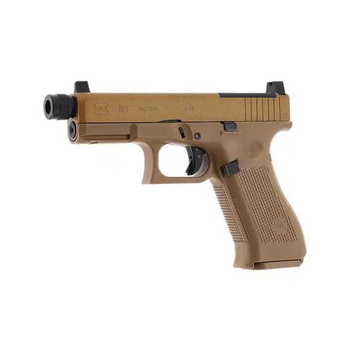Glock 19X MOS CO2 Powered Softgun Pistol med Blowback - Coyote