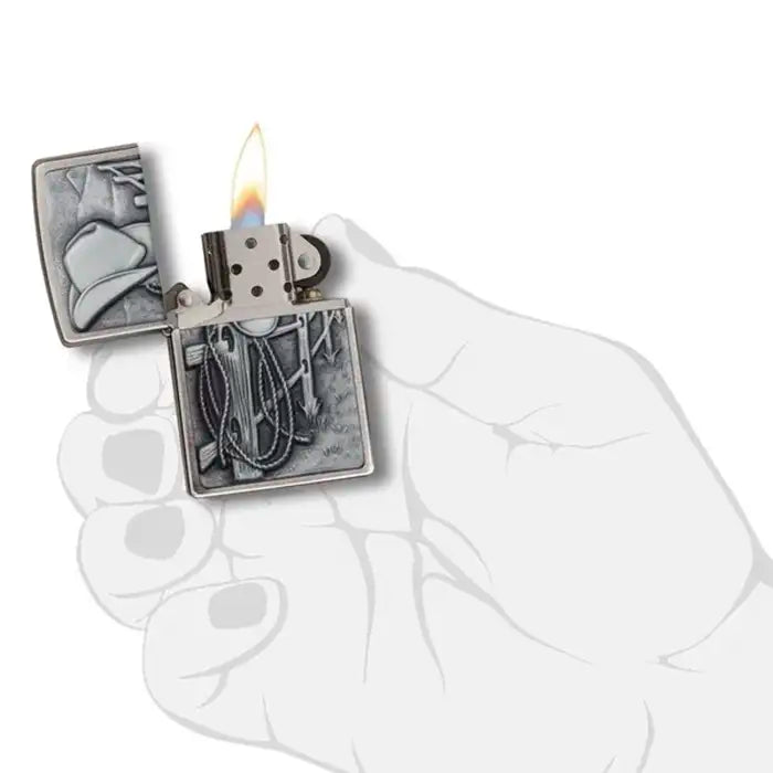 Zippo Lighter - Cowboy 3D-motiv