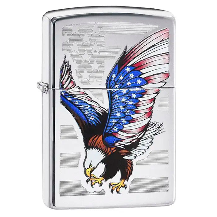 Zippo Lighter - Eagle USA Flagga