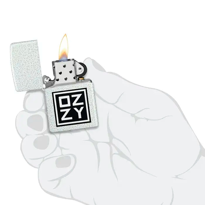 Zippo - Ozzy Osbourne "Ozzy Logo" - Glacier Finish Lighter
