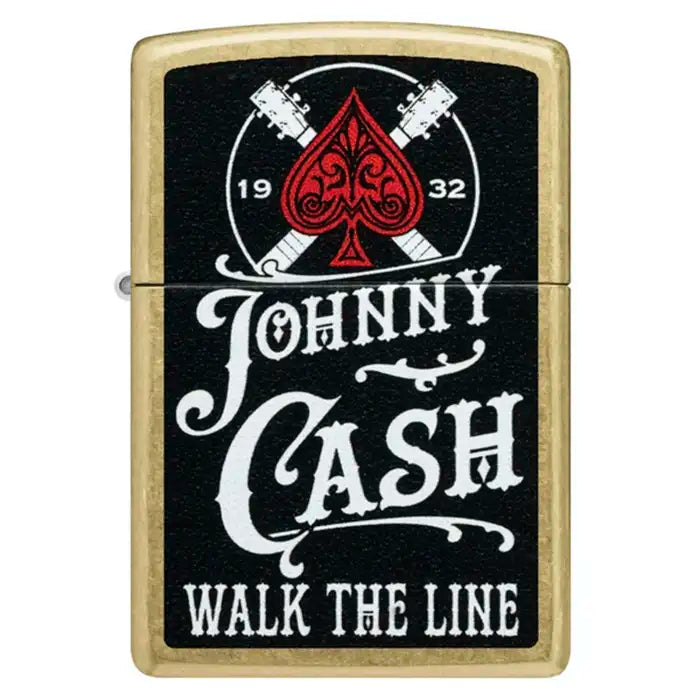 Zippo - Johnny Cash "Walk the Line" - Street Brass Lighter