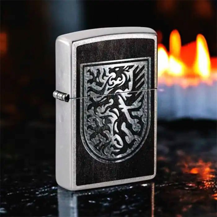 Zippo Lighter - Dragon Coat of Arms