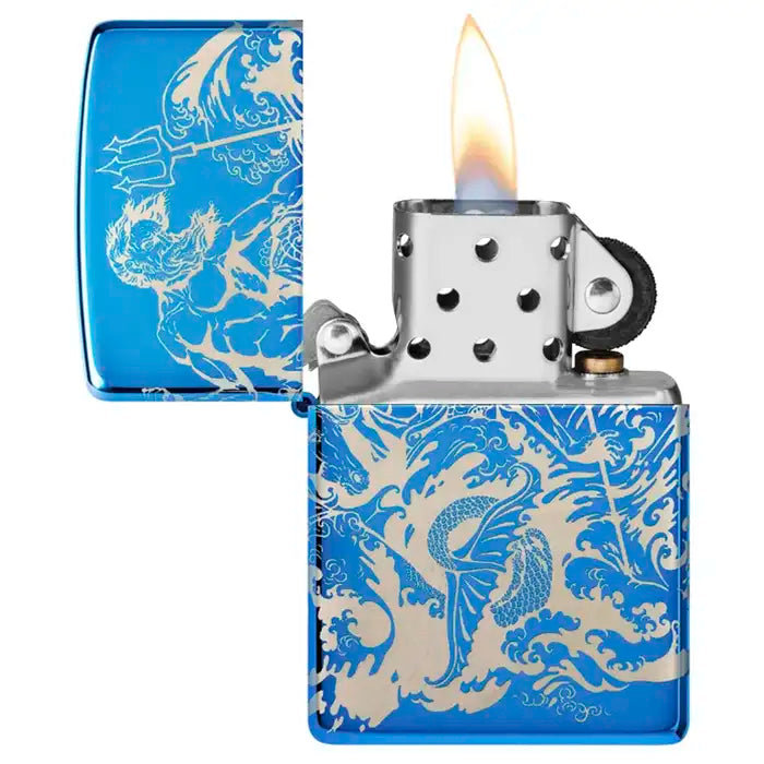 Zippo tändare - Poseidon Atlantis Design