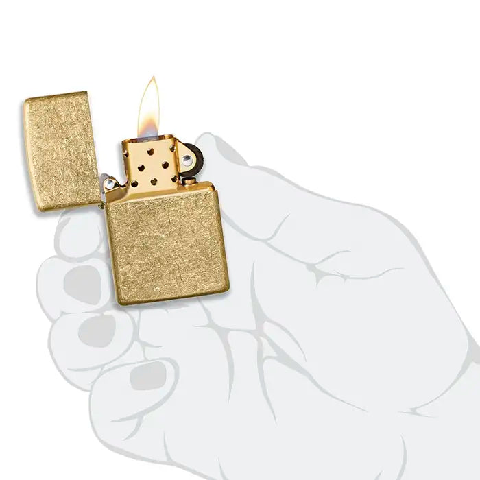Zippo tändare - tumlad mässing