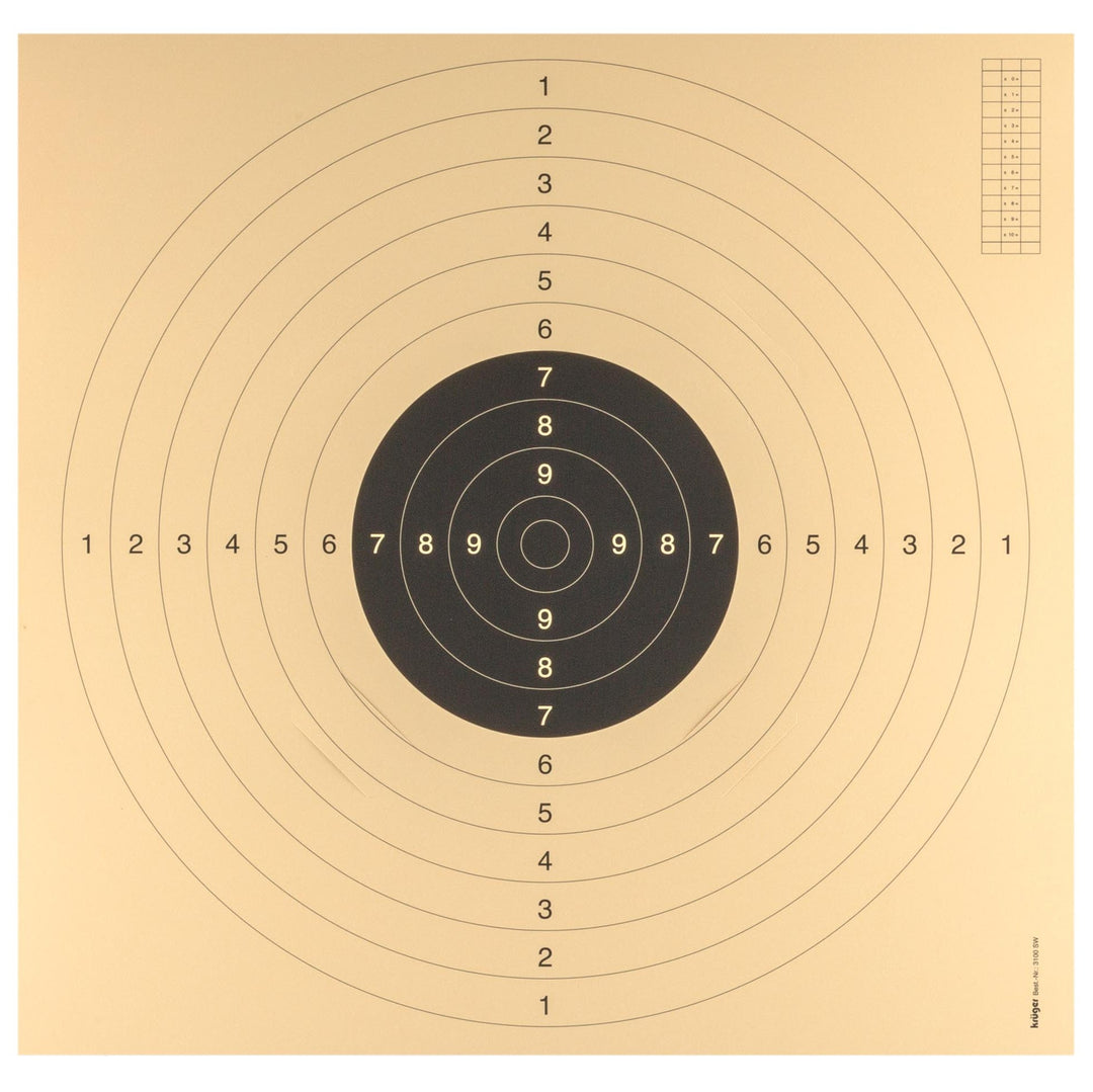 FFT och ISSF -godkända pistolblinkar - 55 cm x 53 cm - 100 st