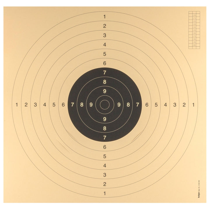 FFT och ISSF -godkända pistolblinkar - 55 cm x 53 cm - 100 st