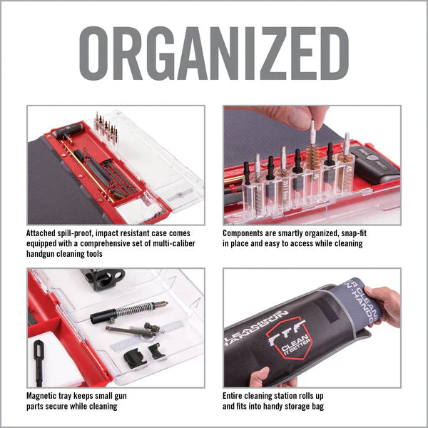 Real Avid - Master Handgun Maintenance Station - Matta och rengöringssats