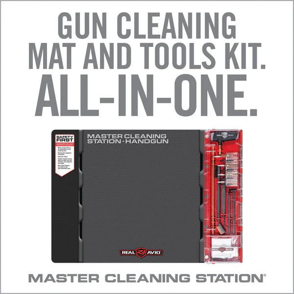 Real Avid - Master Handgun Maintenance Station - Matta och rengöringssats