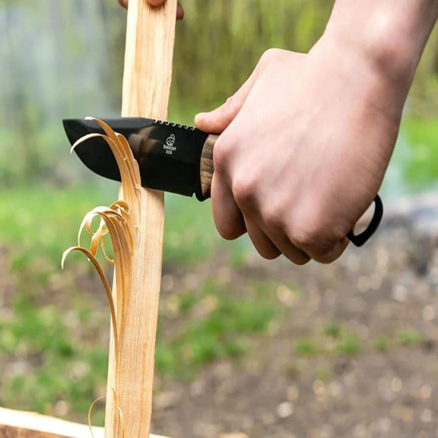 BeaverCraft Dusk Bushcraftkniv m/Tennstål - spikking