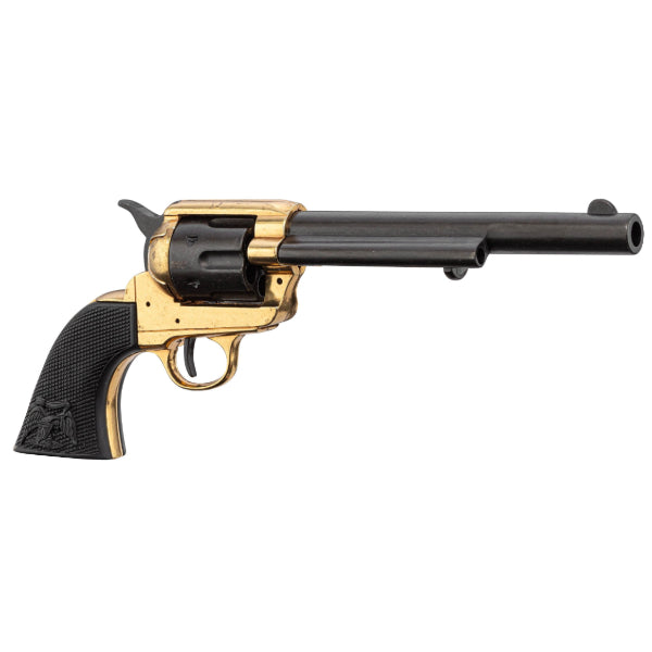 Replika av 1873 Peacemaker 7.5 Revolver - Svart/Guld