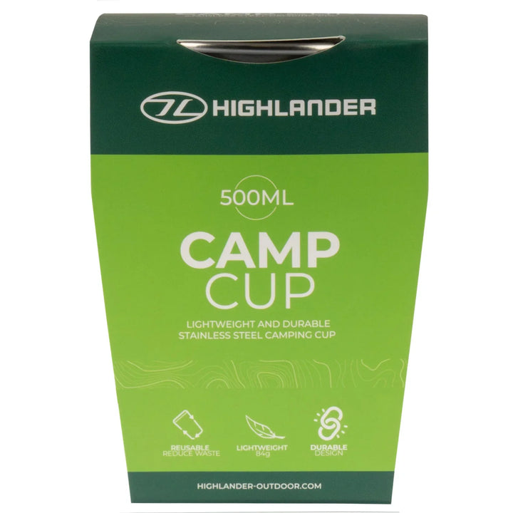 Stainless Steel Camping Drikkekopp - 500ml