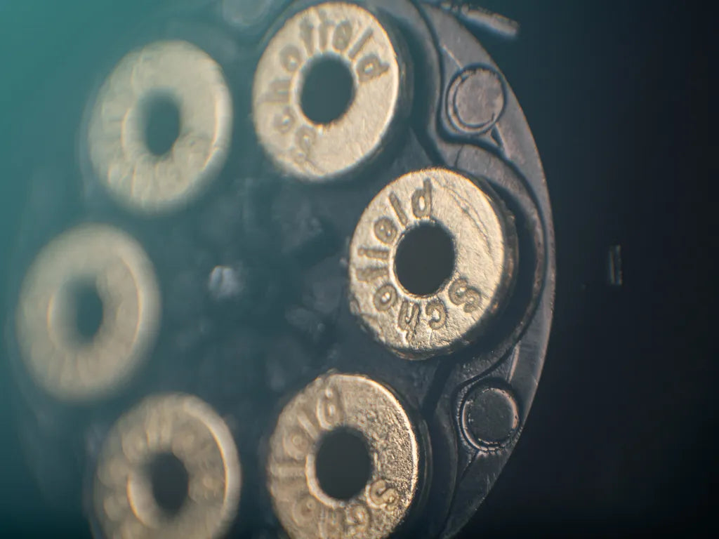 Schofield nr. 3 Revolver - Full Metal - 4,5 mm BB - Elfenben Nickel