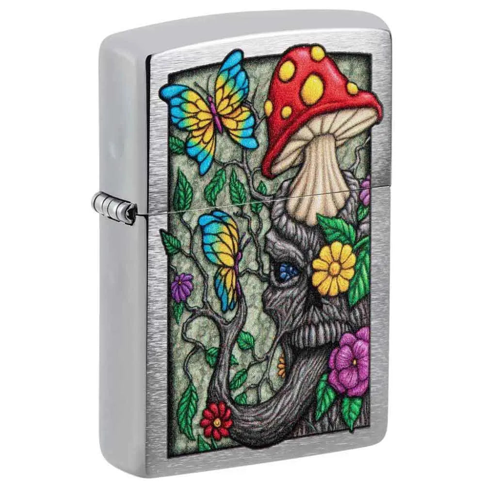 Zippo - Freaky Nature Design - Brushed Chrome