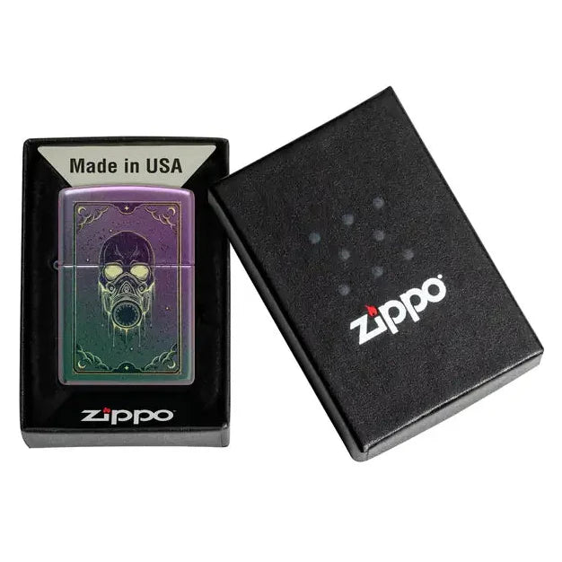 Zippo - Gasmask Motiv - Iriserande tändare