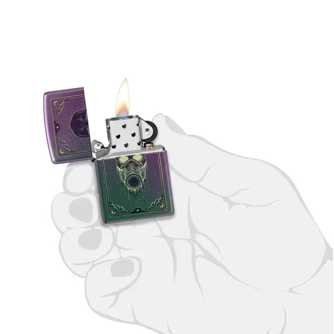 Zippo - Gasmask Motiv - Iriserande tändare