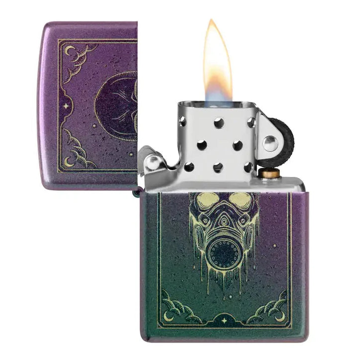 Zippo - Gasmask Motiv - Iriserande tändare