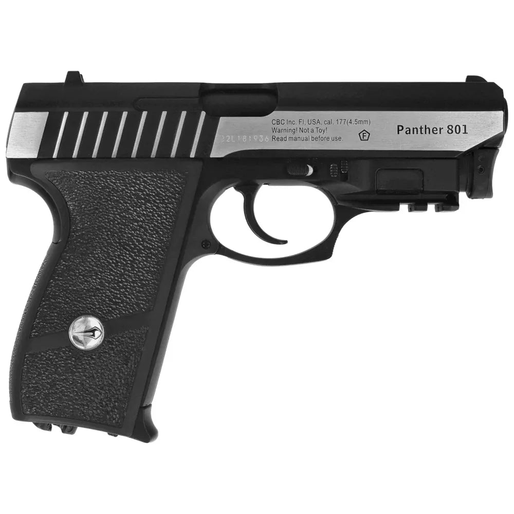 Borner – Panther 801 / P232 - 4.5mm Luftpistol med Blowback og Integrert Laser