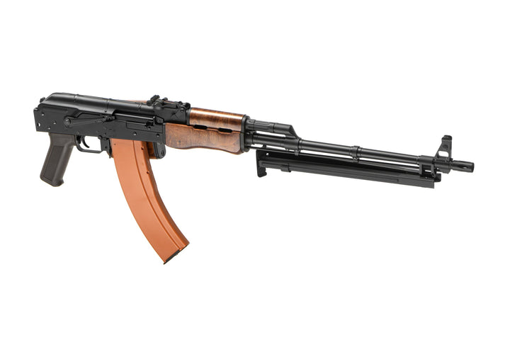 Cyma CM052S RPK-74S Full Metal Elektrisk Softgun - Sort/Brun - kolbe og tofot foldet inn
