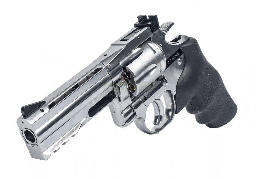 Dan Wesson 715 4inch Revolver - Sølv - 4.5mm Pellets - gameon.eu