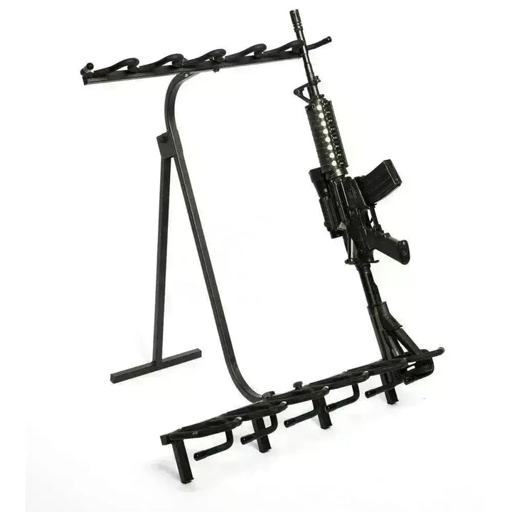 Deluxe våpenstativ i stål – Oppbevaring for opptil 6 rifler - Game-On.no