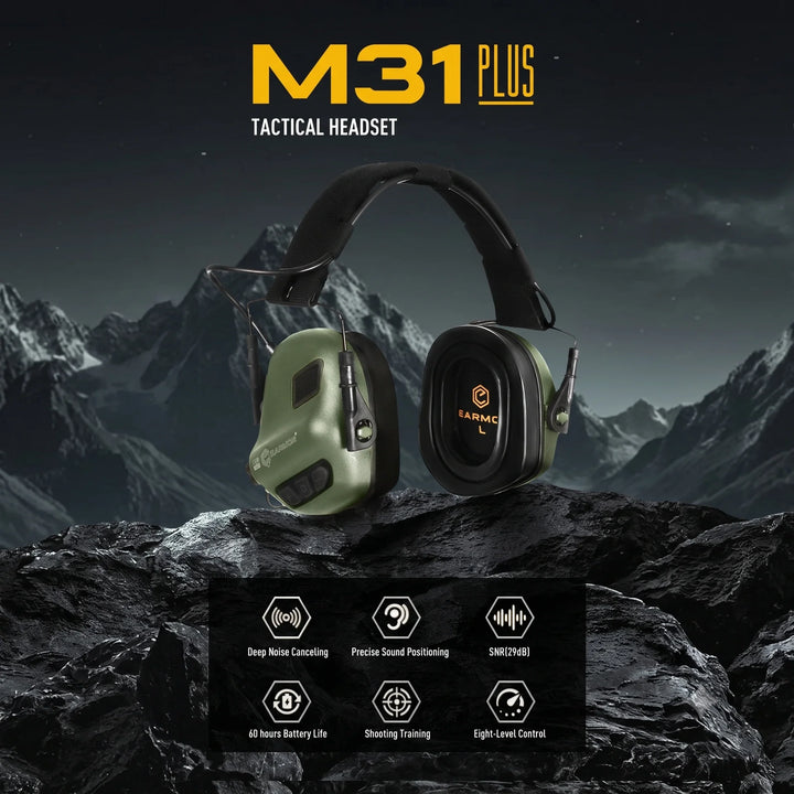 Earmor M31 Plus Aktiv Hörselskydd