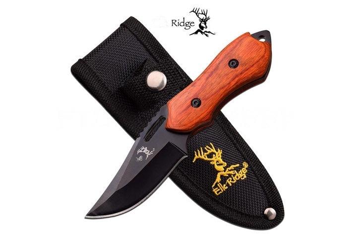 Elk Ridge - Full-Tang Turkniv med Pakka-Wood og Slire - gameon.eu