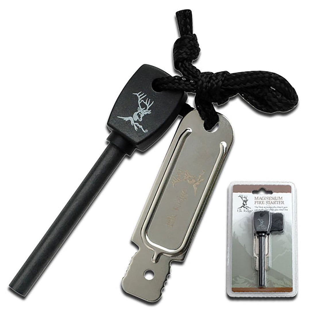 Elk Ridge - Tennstål - Magnesium Fire-Starter for Opptenning