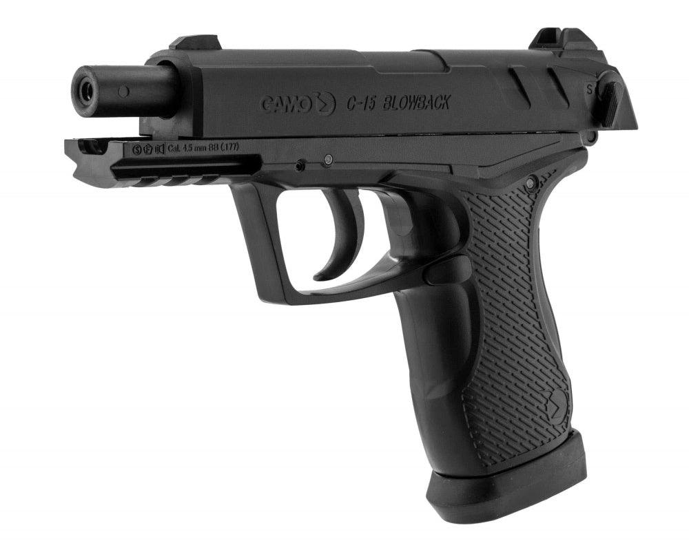 Gamo - C15 CO2 Drevet Luftpistol med Blowback - 4.5mm - gameon.eu