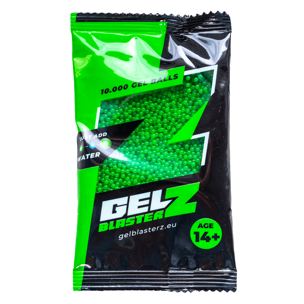 Gel Balls - Gel Blasterz - Grønne - 10 000stk