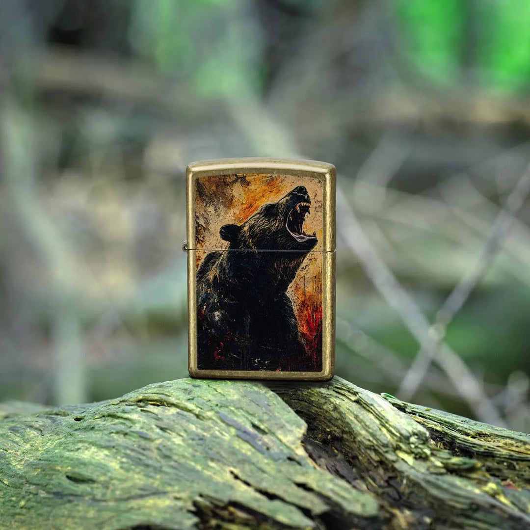 Grizzly Roar Motiv - Lighter - Game-On.no