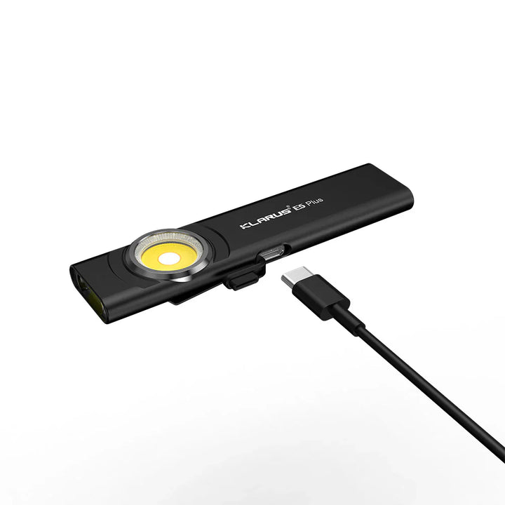 Klarus - E5 Plus Ultra Slim - Oppladbar Tur og Lommelykt - 150+650 Lumen