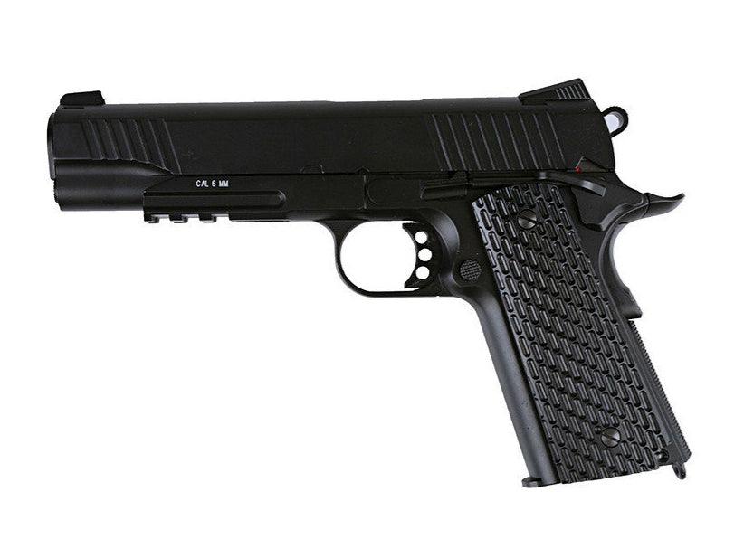 KWC - 1911 TAC CO2 Drevet Softgunpistol med Blowback - Svart - gameon.eu