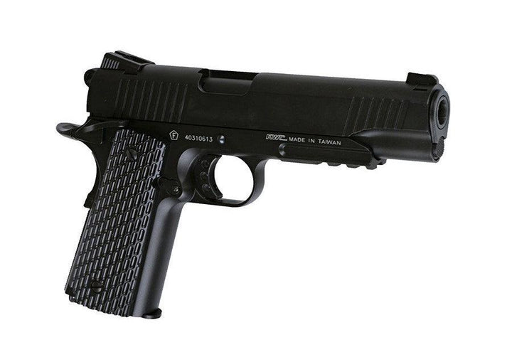 KWC - 1911 TAC CO2 Drevet Softgunpistol med Blowback - Svart - gameon.eu