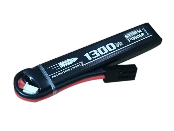 Li-Po 7.4V GEN2 Batteri - 1300mAh 25C - Stock Tube - Game-On.no