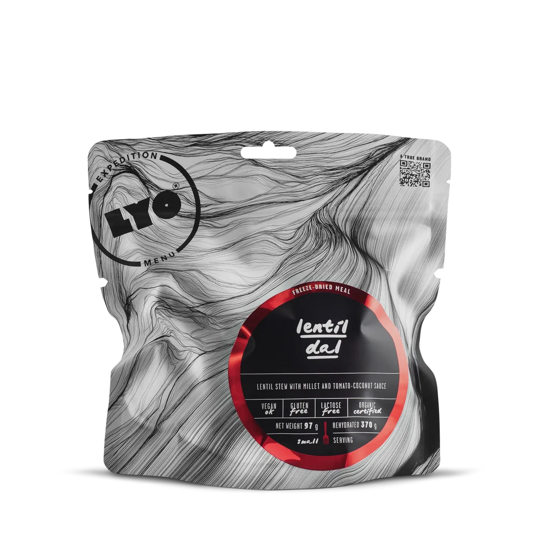 LYOFOOD Indisk Linsedal – Frysetørket vegetarisk middag for tur og ekspedisjon - Game-On.no