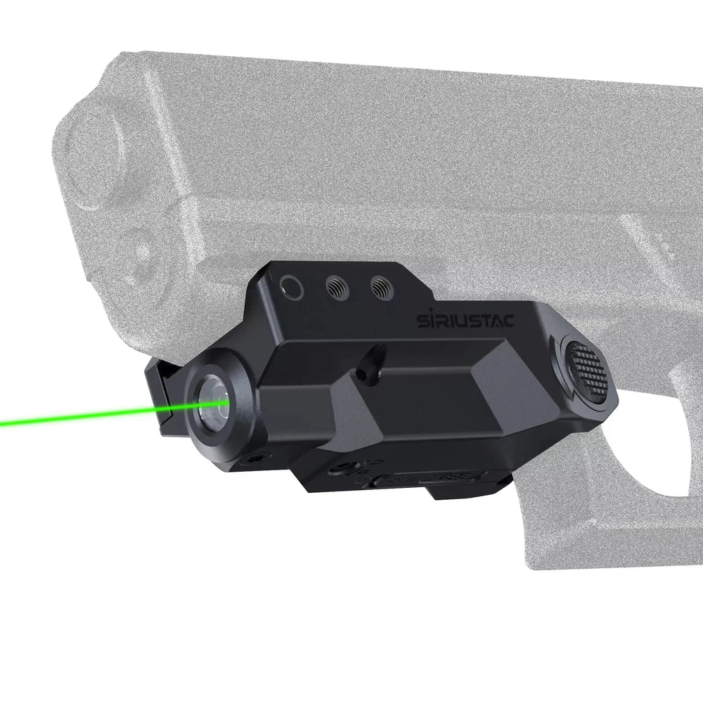 Micro Grønn Laser til Våpen - 21mm Rail - Oppladbar - Game-On.no