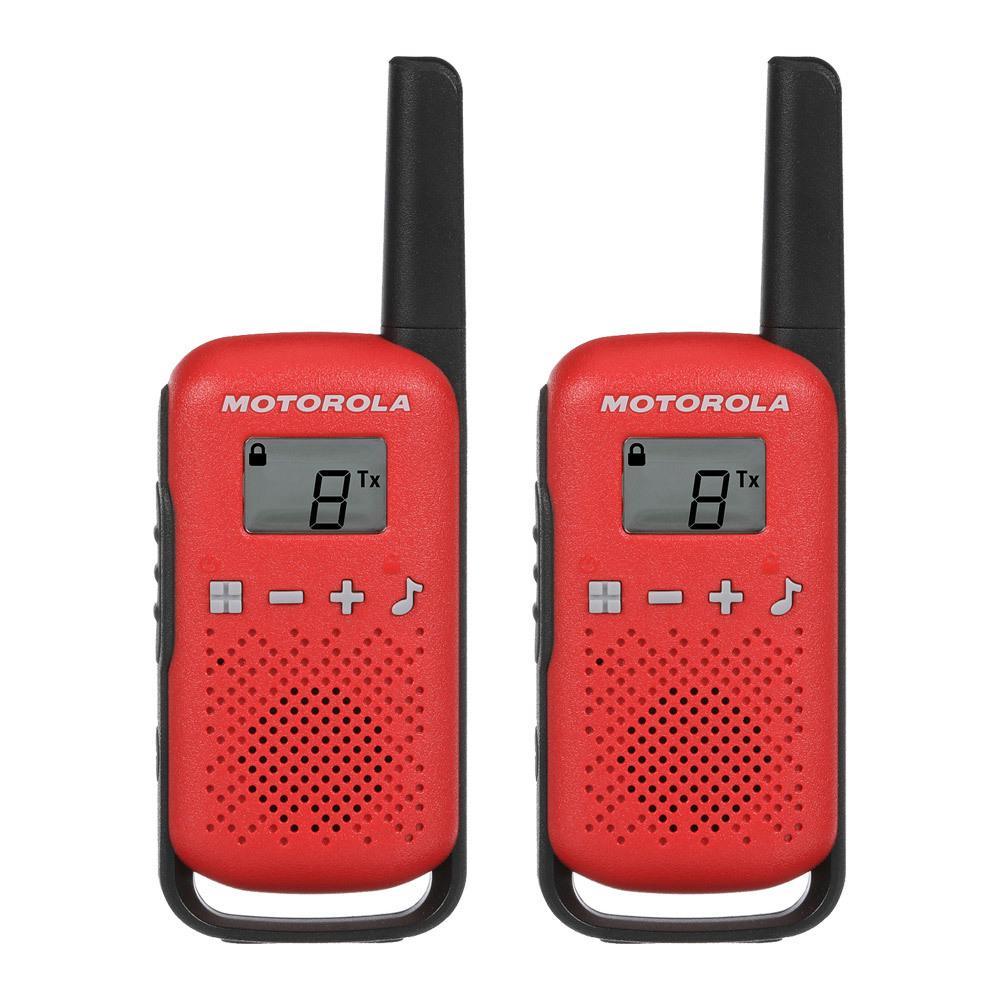 Motorola T42 Twin Pack - Walkie Talkie - Rød - Game-On.no