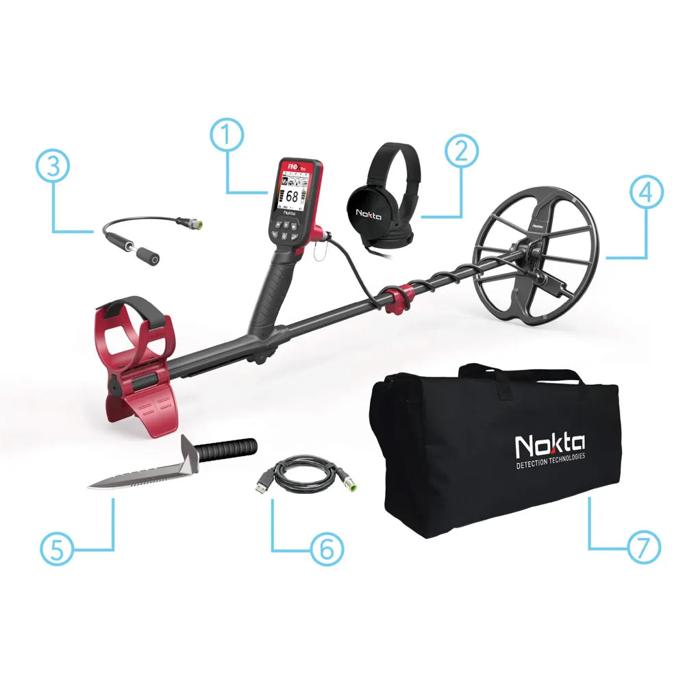 Nokta - FindX Pro metalldetektor - Komplett startpaket