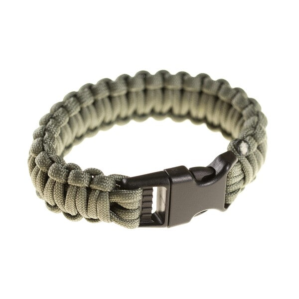 Invader Gear Paracord armbånd, Grey, på håndledd