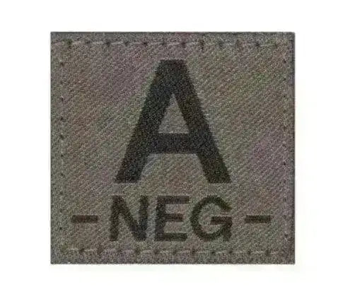 Patch - Blodtype A- Borrelås - Type A Negativ - Game-On.no