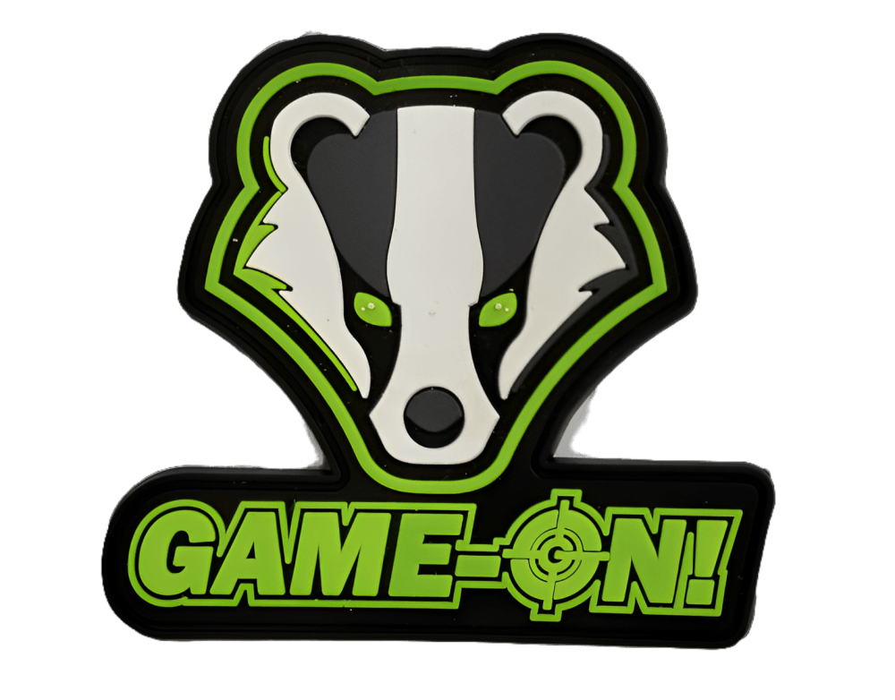 Patch - Game-On Badger Logo - PVC - Formkuttet - Game-On.no