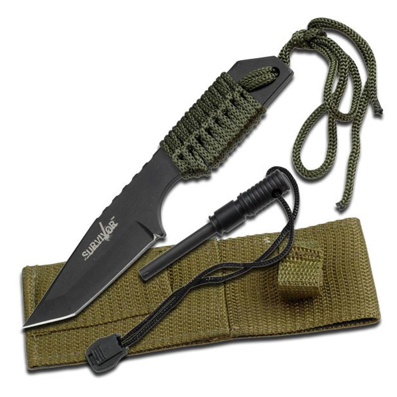 Survivor Outdoor Knife med Firestarter